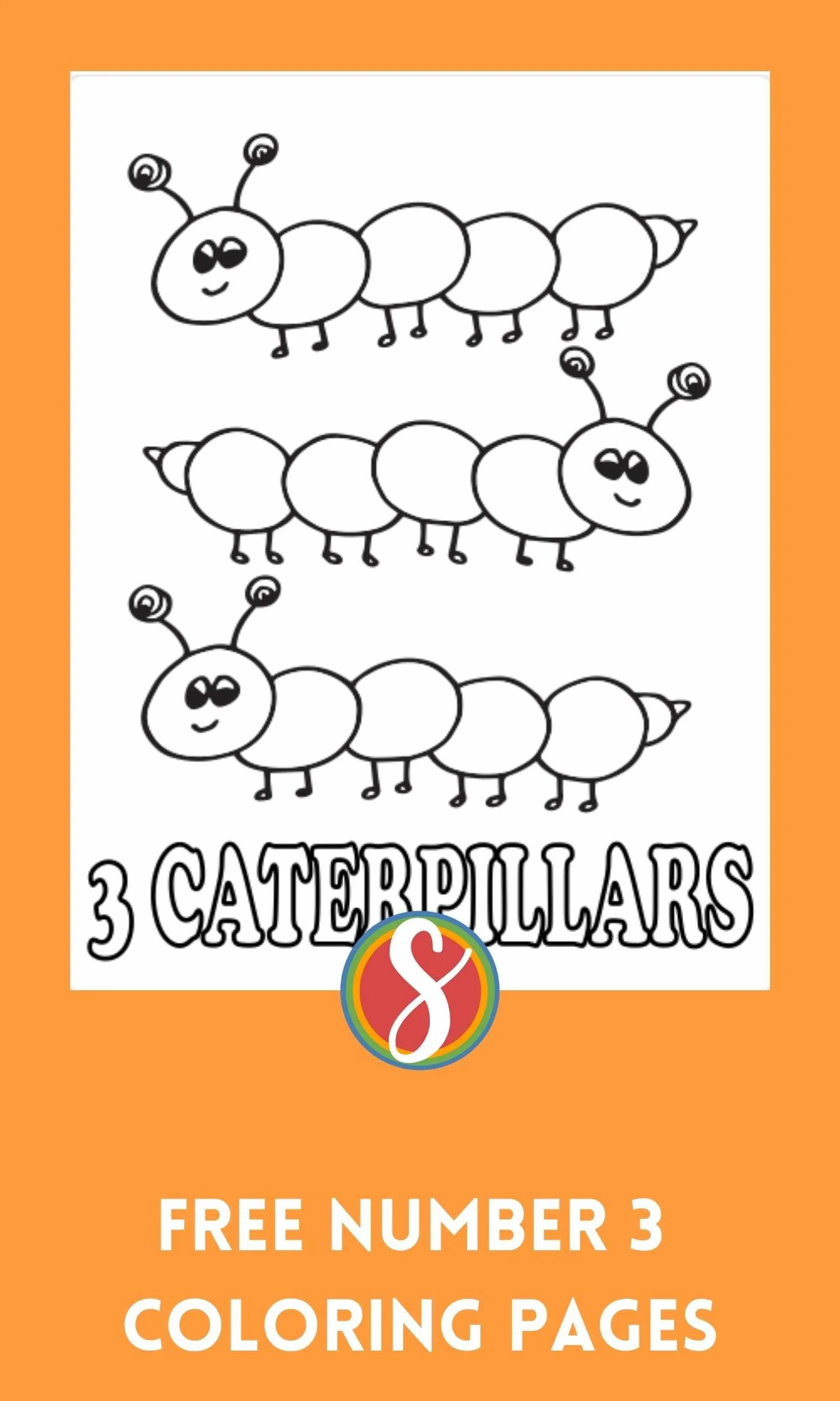 number 3 coloring page – Image 11