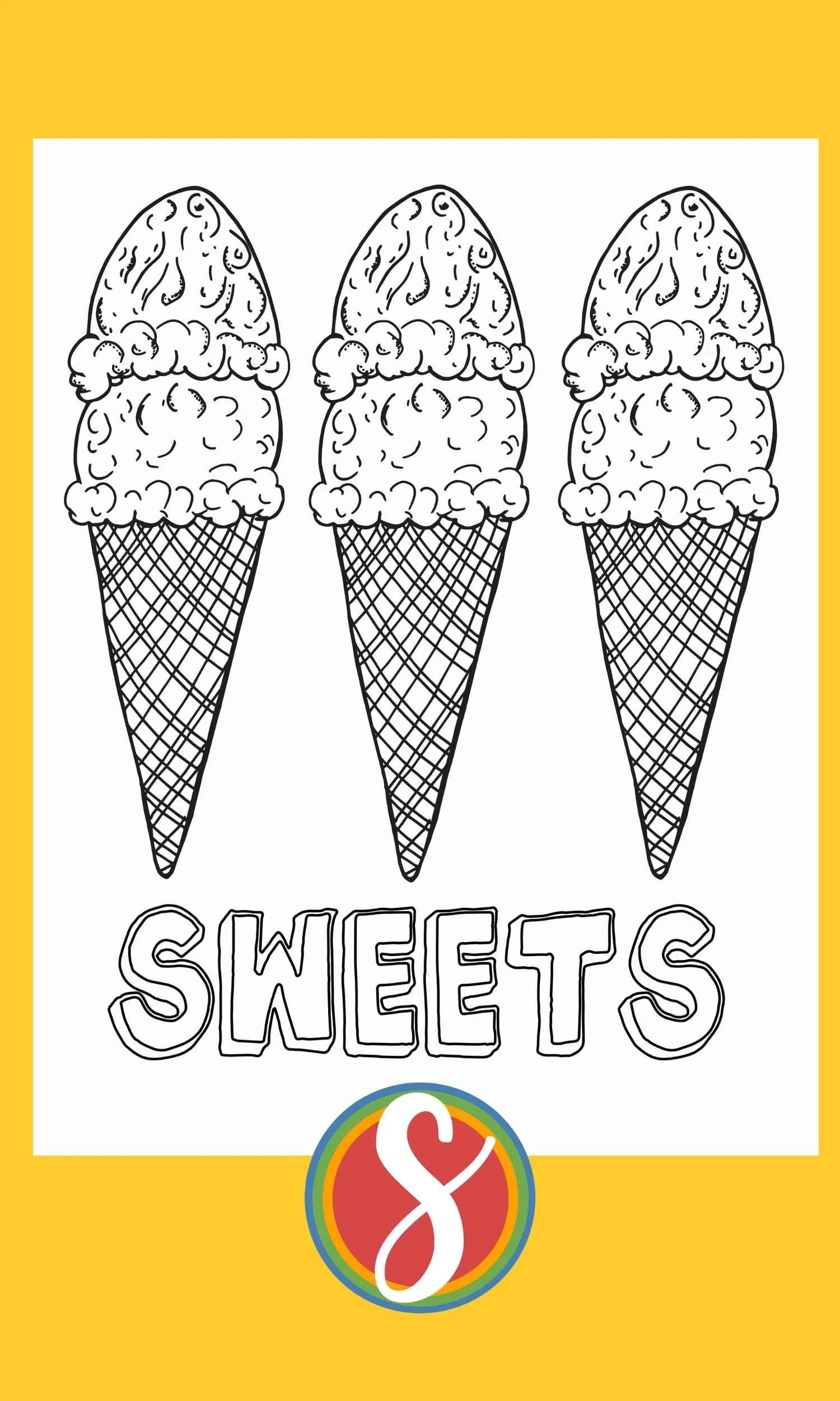 ice cream shop coloring sheet – Image 14