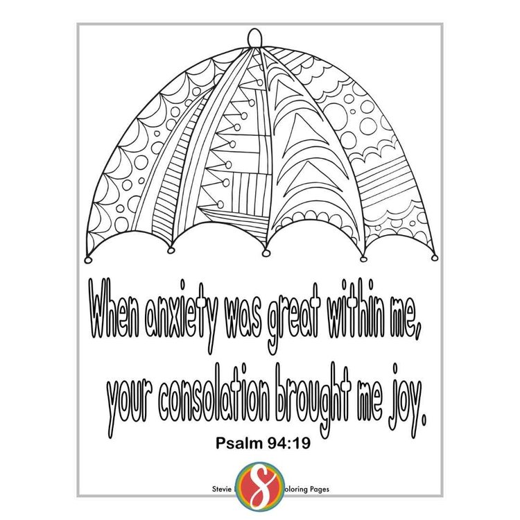 Psalms 91 - 100 - Free Coloring — Stevie Doodles