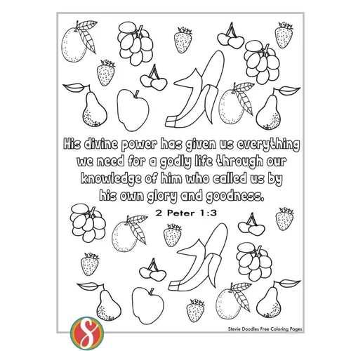 Free 2 Peter Coloring Pages — Stevie Doodles
