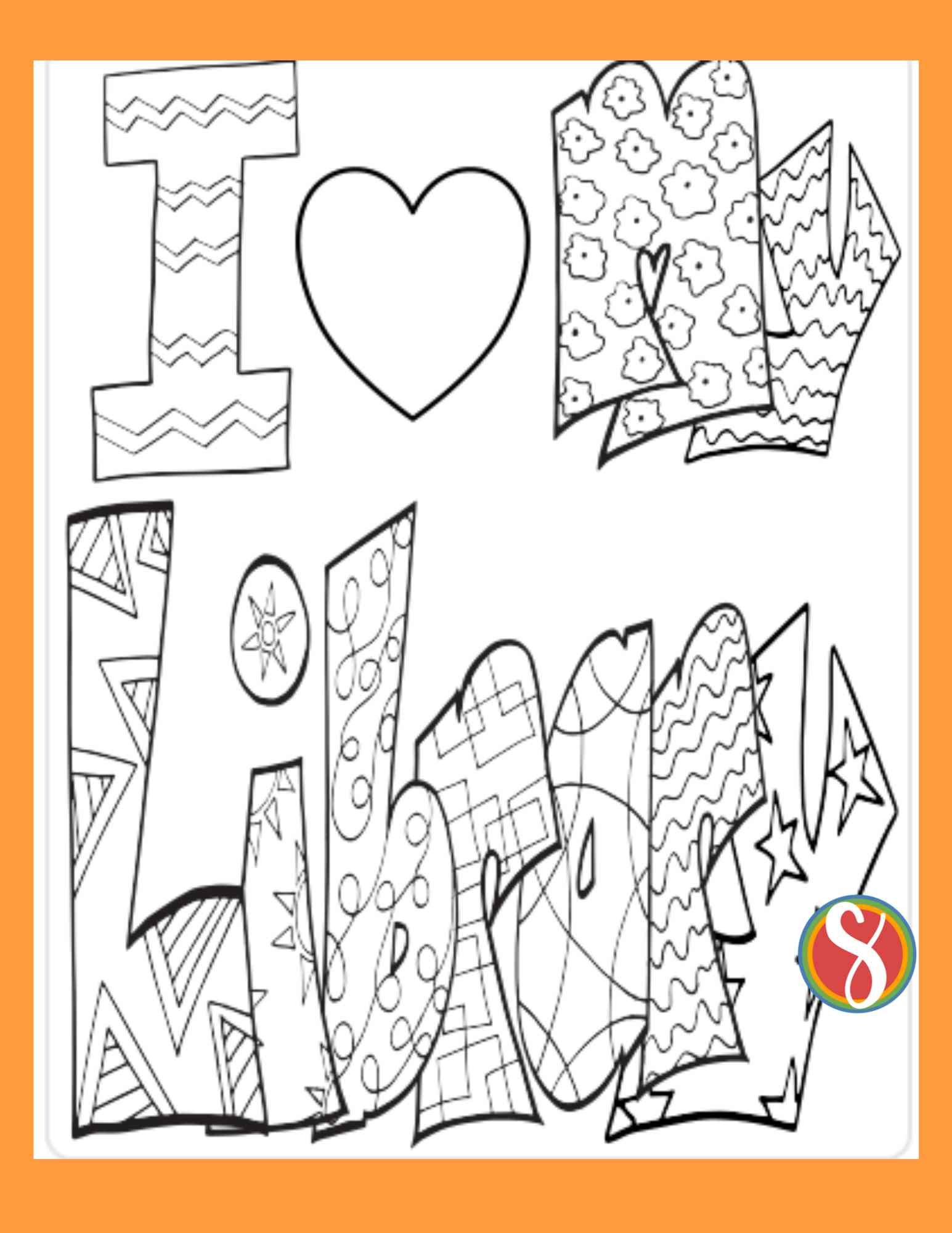 coloring book page for kids - Coloring Library