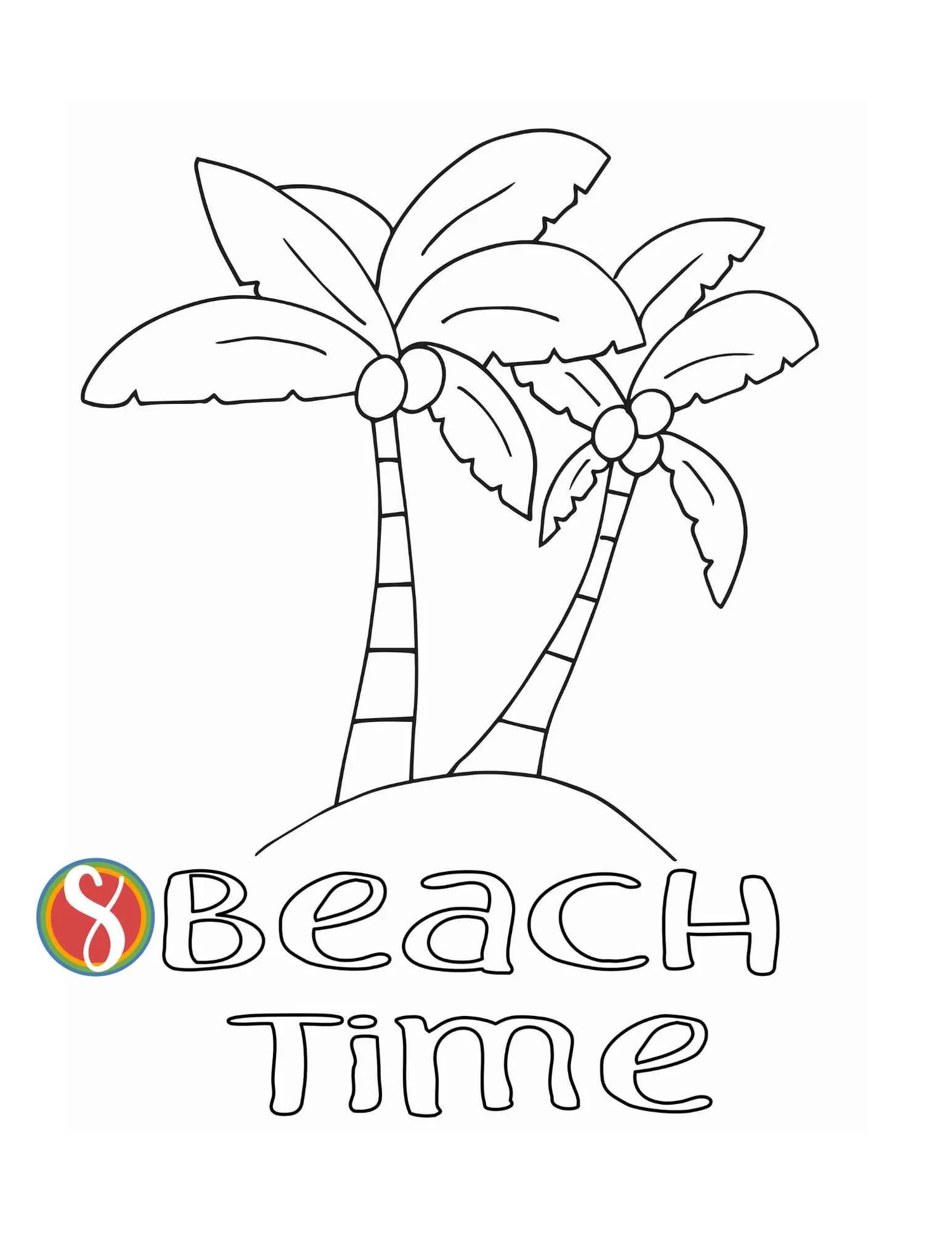 Free Beach Coloring Pages — Stevie Doodles