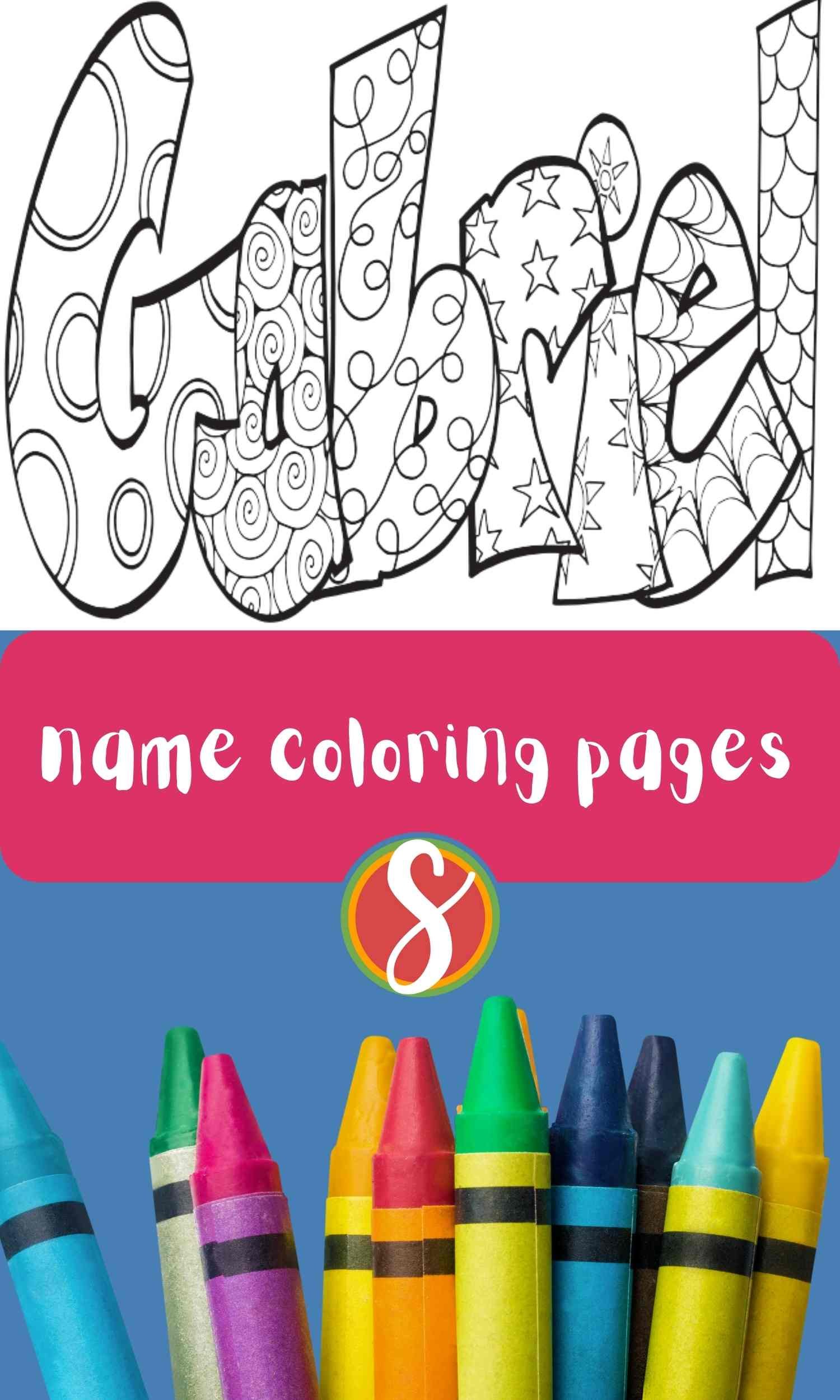 Gabriel's Birthday Coloring Book Kids Personalized Books: A