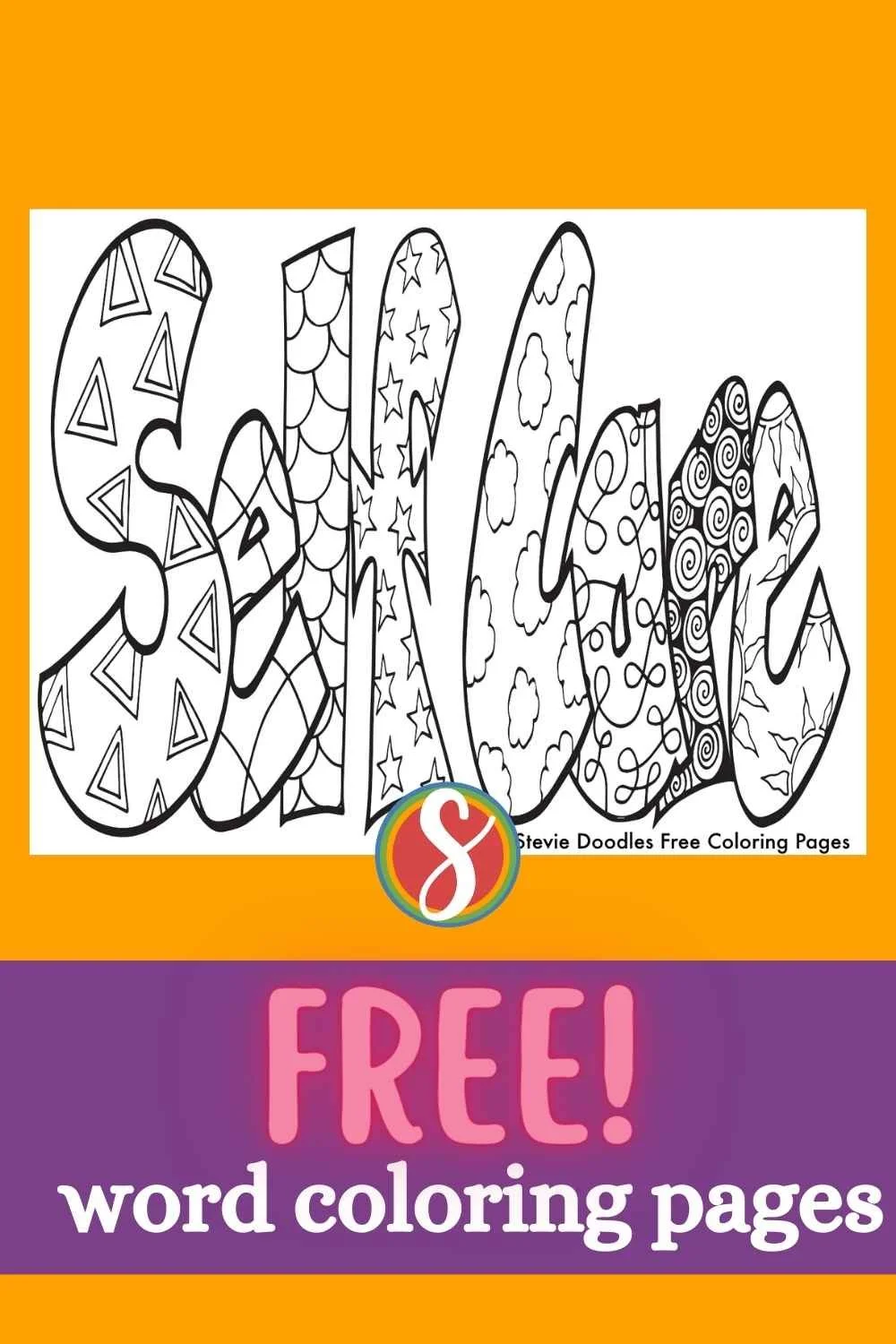 Free Self Care Coloring Pages — Stevie Doodles