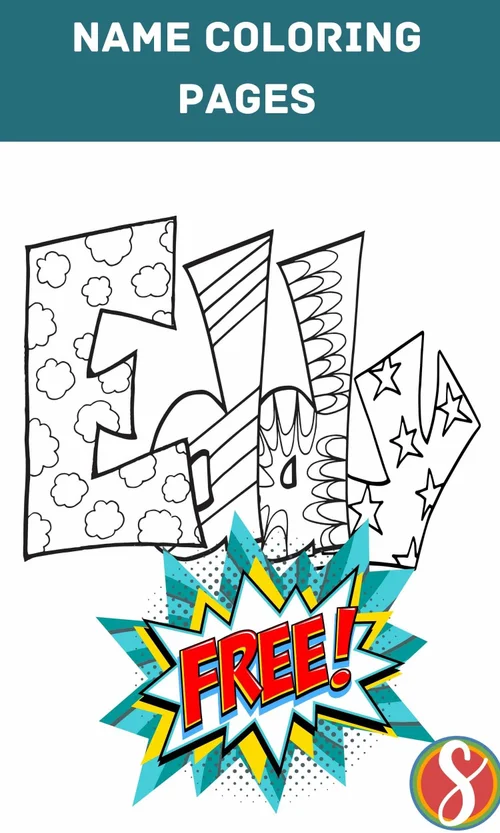 Free Eddy Name Coloring Page — Stevie Doodles