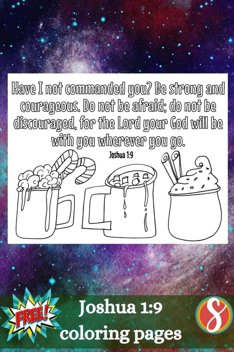 Free Joshua 1:9 Coloring Pages — Stevie Doodles