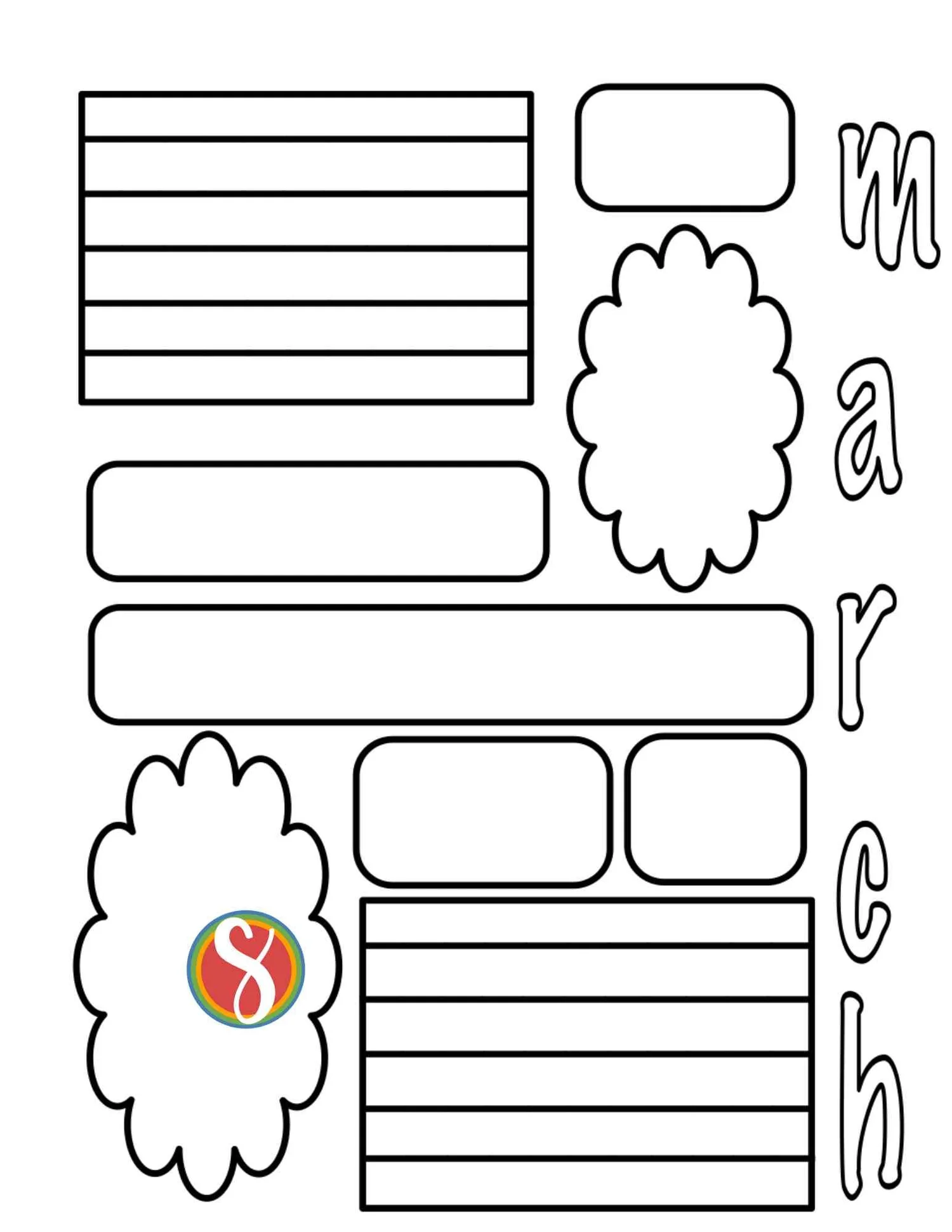 Free March Coloring Pages — Stevie Doodles