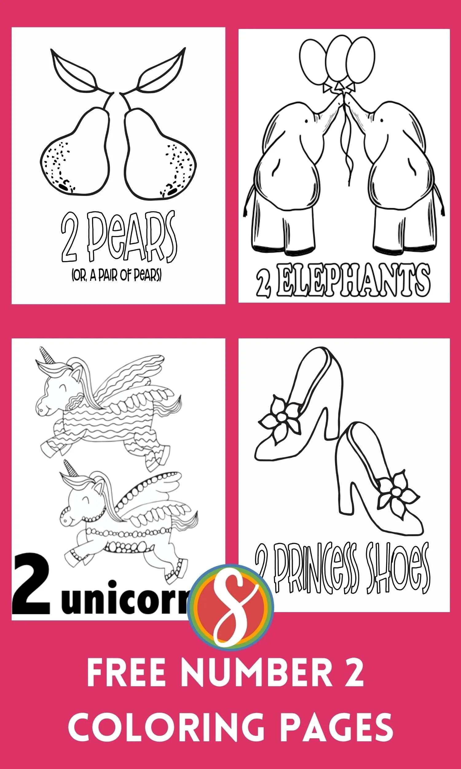 Coloring Page of Number 2