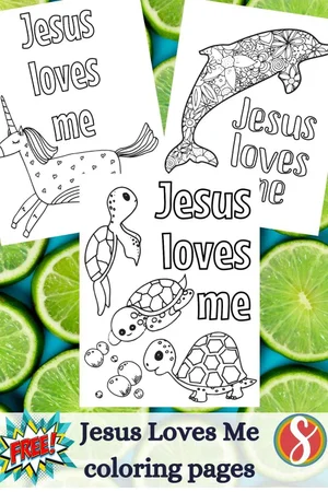 Jesus Loves Me Coloring Pages — Stevie Doodles