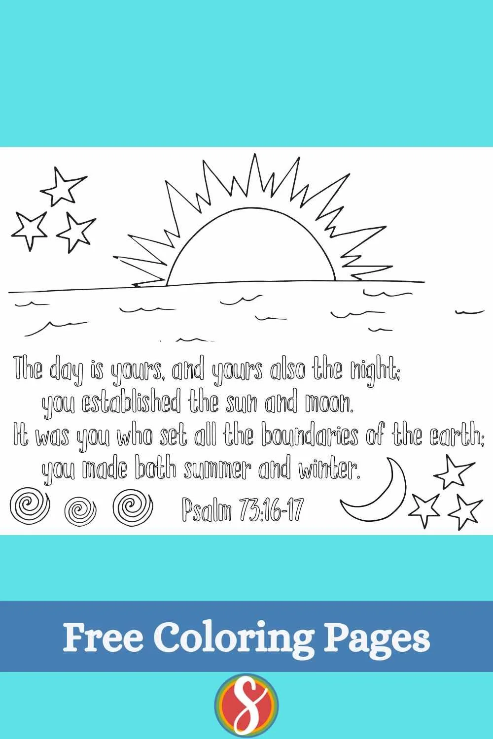 Psalms 71 - 80 - Free Coloring — Stevie Doodles