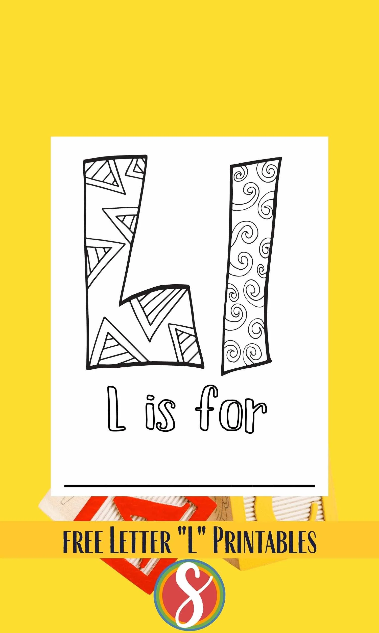 Ladybug Letter L Coloring