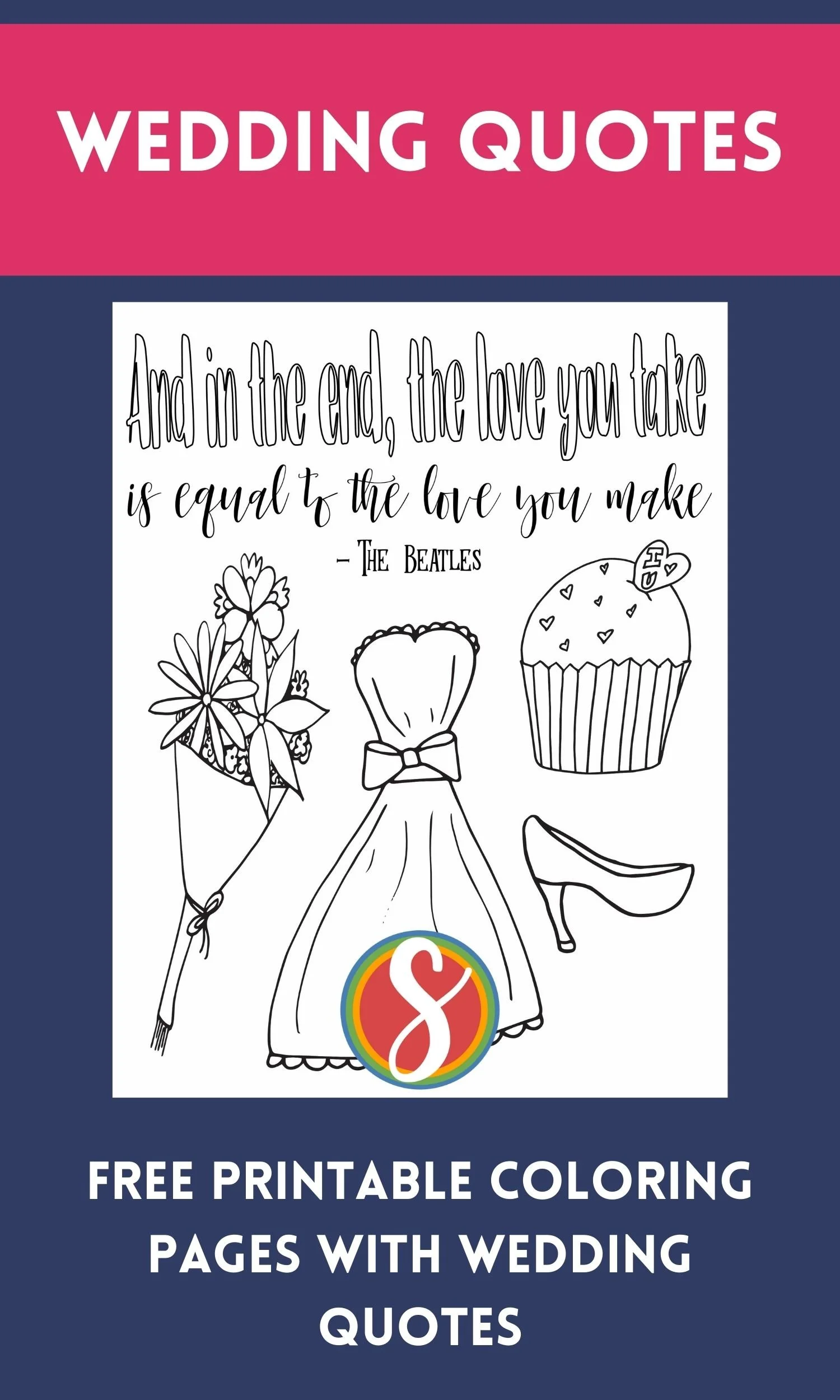 Wedding Quote Coloring Pages — Stevie Doodles