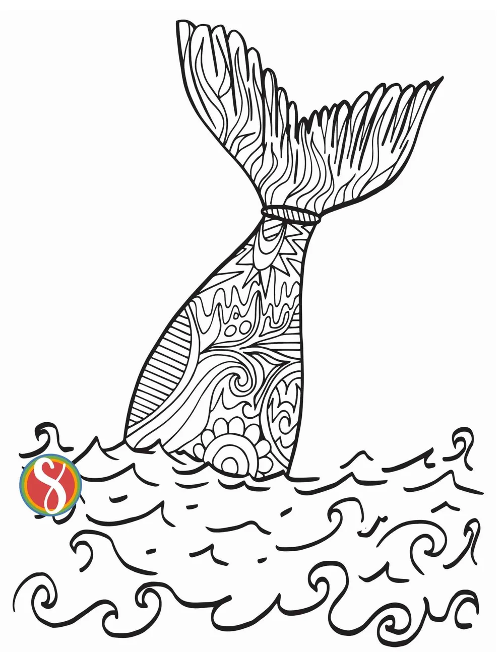 Free Mermaid Coloring Pages — Stevie Doodles