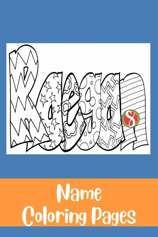 Free Raegan Coloring Page — Stevie Doodles
