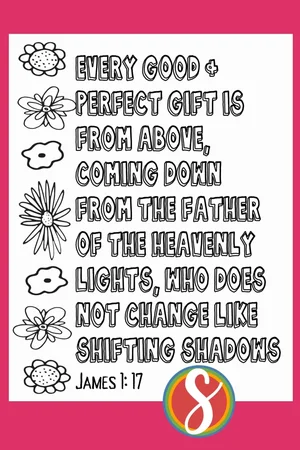 James Scripture Free Coloring Pages — Stevie Doodles