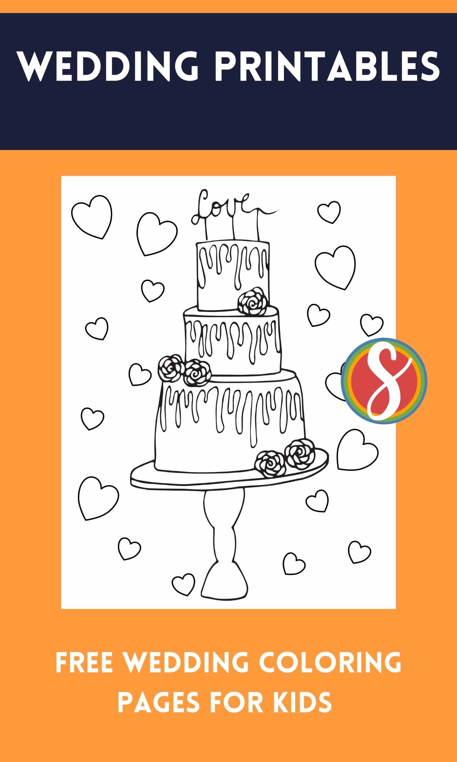 Free Printable Wedding Coloring Pages for Kids and Adults