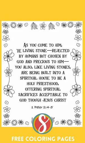 Free 1 Peter Coloring Pages — Stevie Doodles