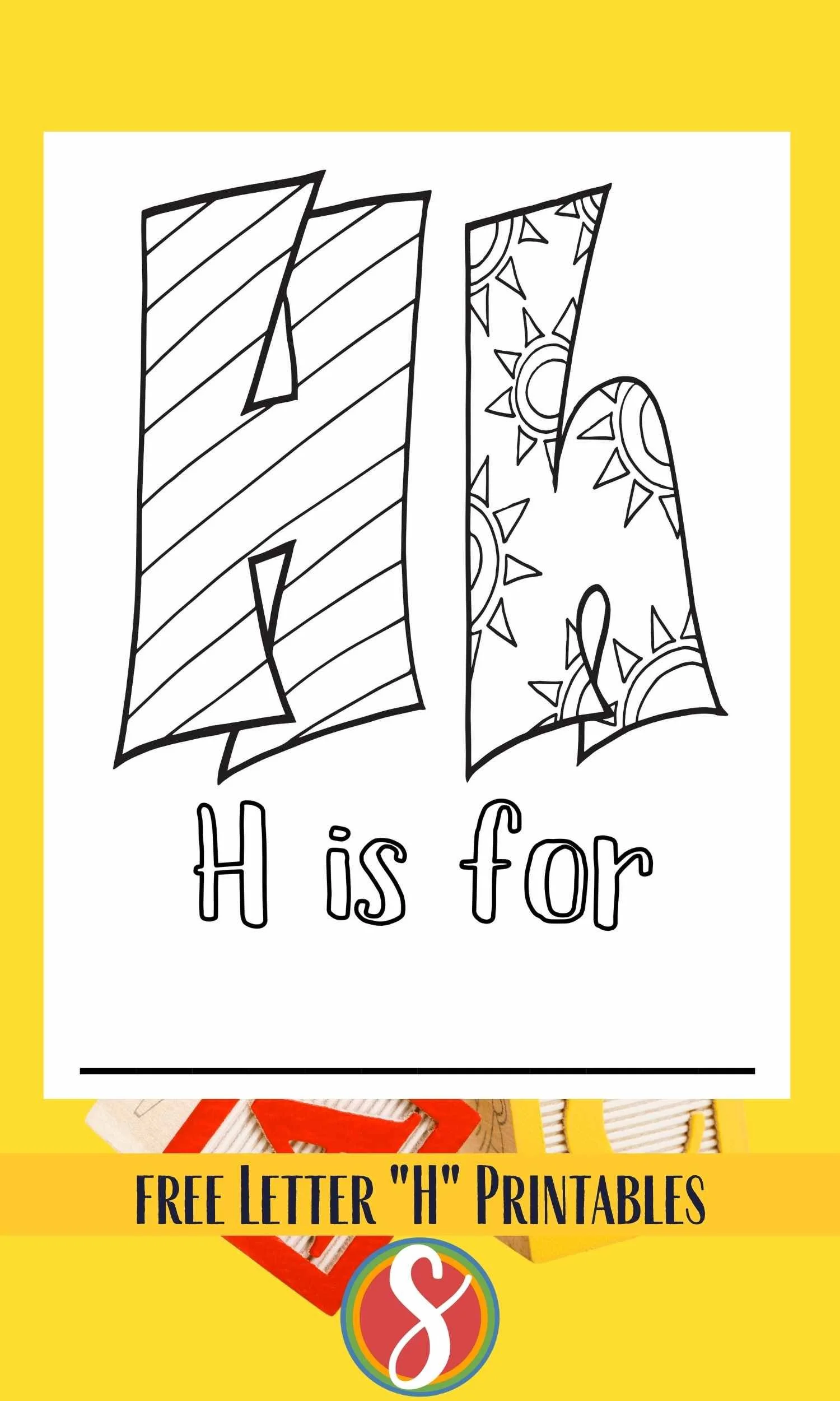 coloring pages letter h – Image 8