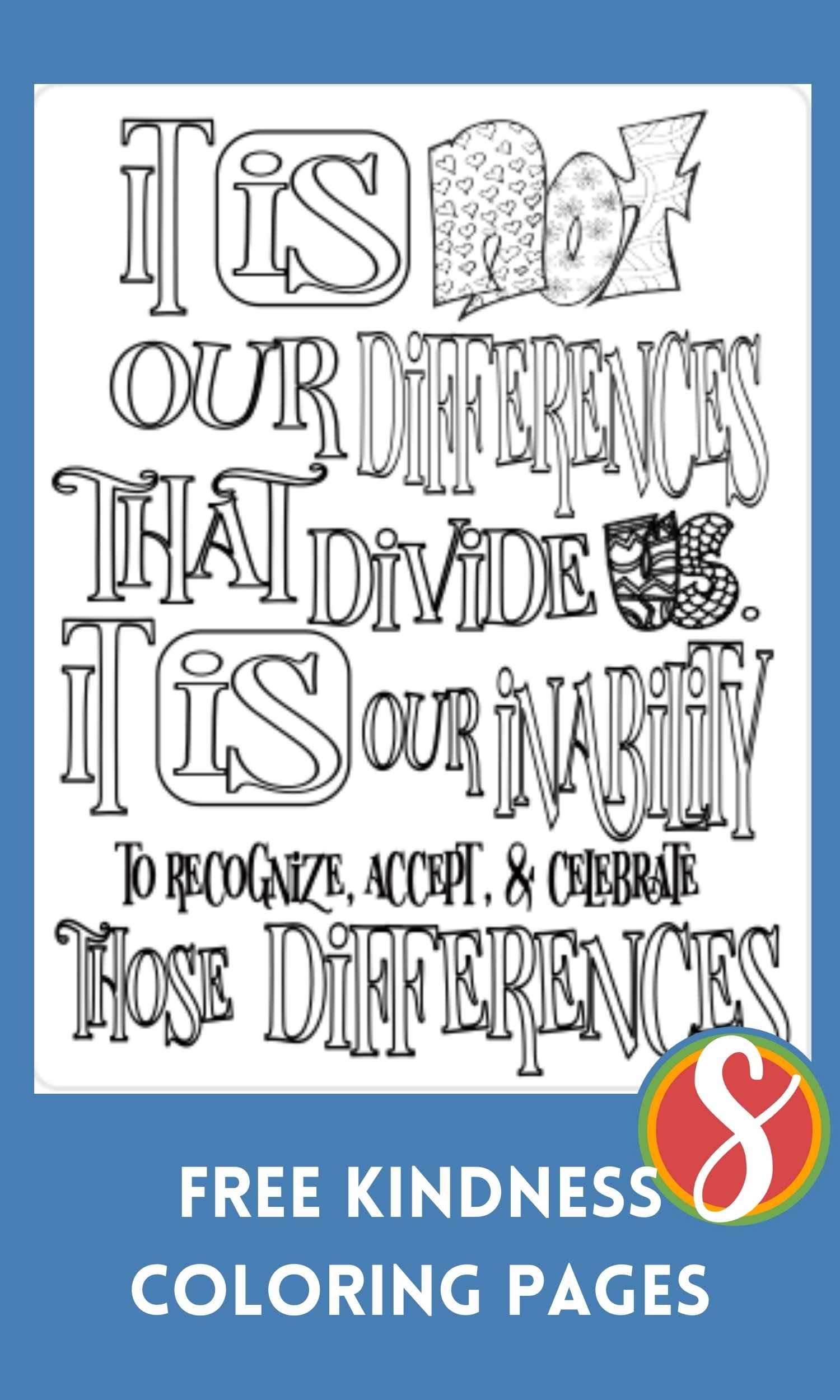 25 free kindness quote coloring pages stevie doodles free printable coloring pages
