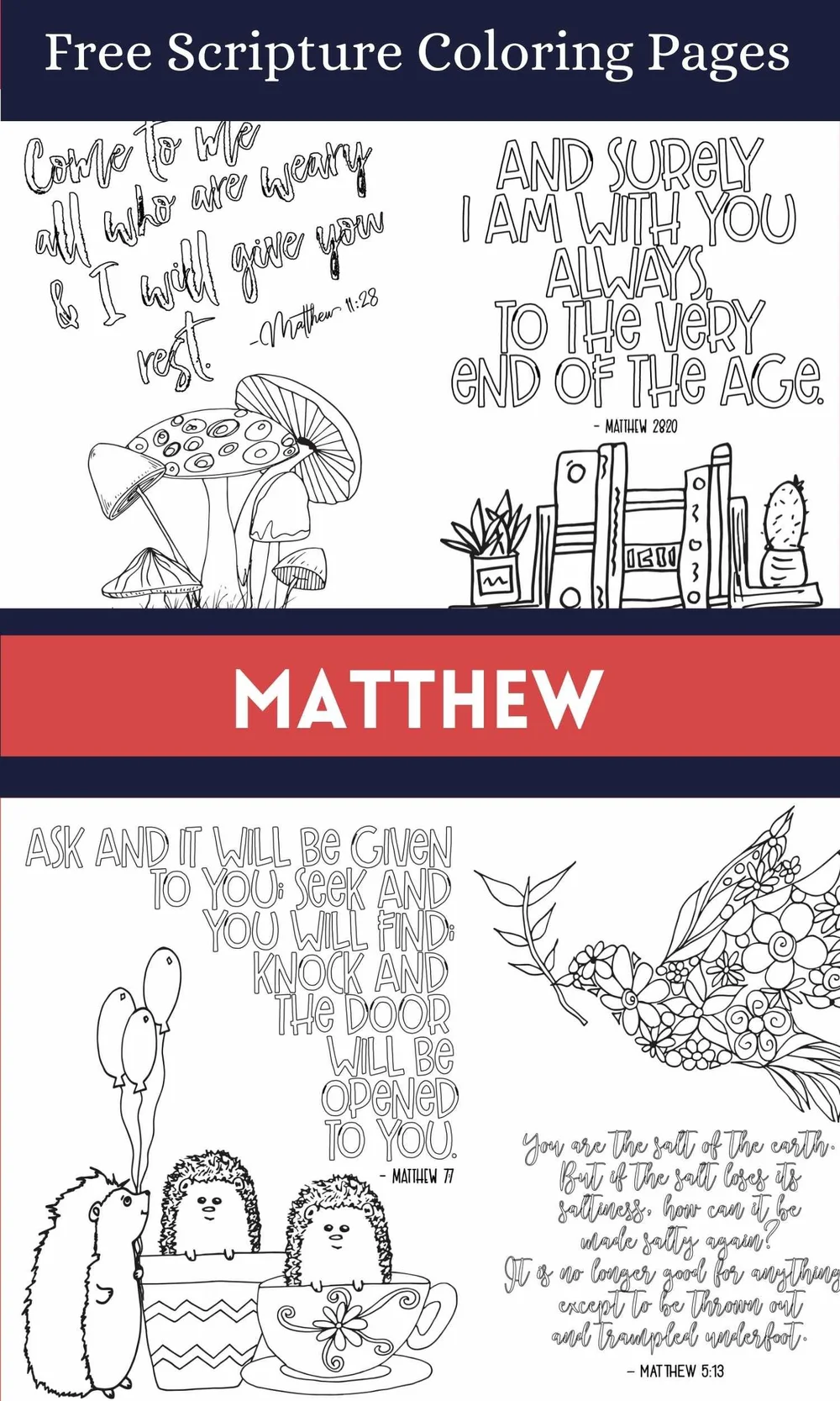 Coloring Pages Book Of Matthew