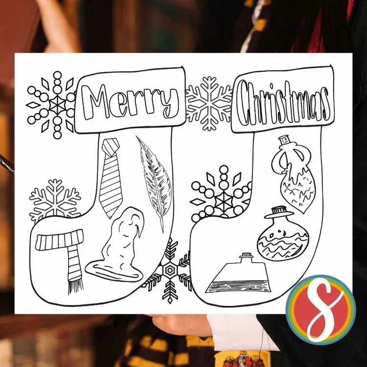 Free Harry Potter Christmas Pages — Stevie Doodles