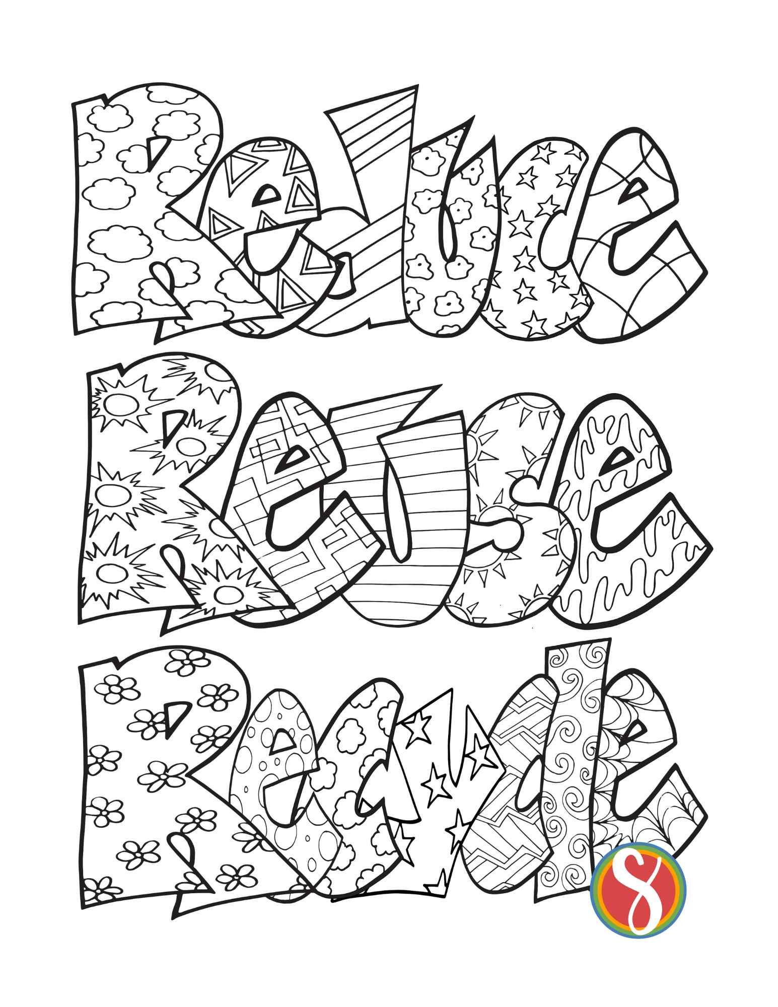 REUSABLE Colouring Sheets for Kids