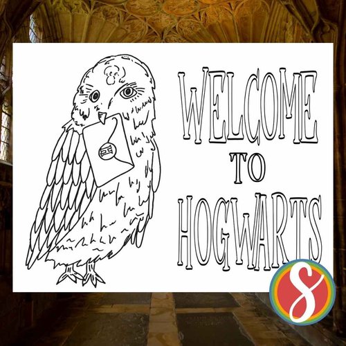 Free Hogwarts Coloring Pages — Stevie Doodles