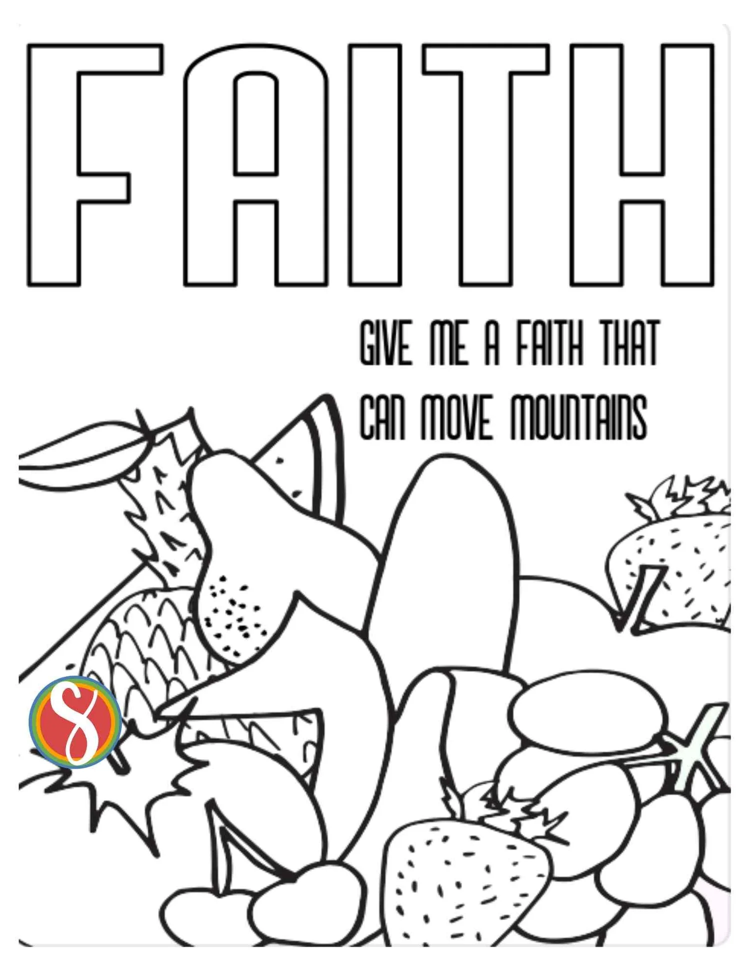 Free Faith Coloring Pages — Stevie Doodles