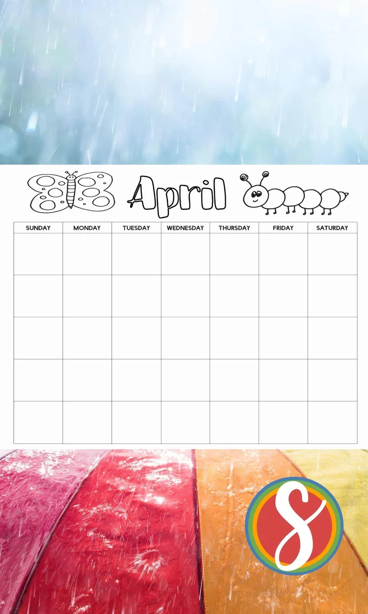 April Prin Free APRIL Coloring Pages — Stevie Doodles