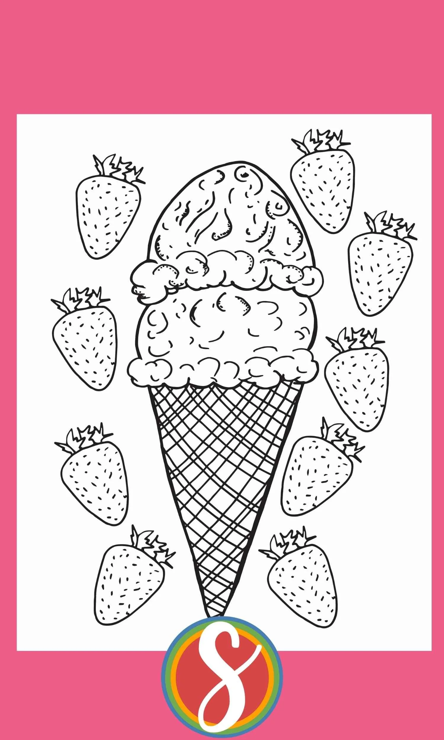 ice cream shop coloring sheet – Image 13