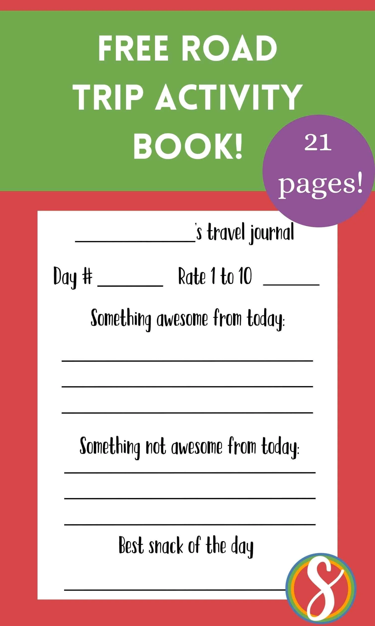 Free Road Trip Activity Book — Stevie Doodles