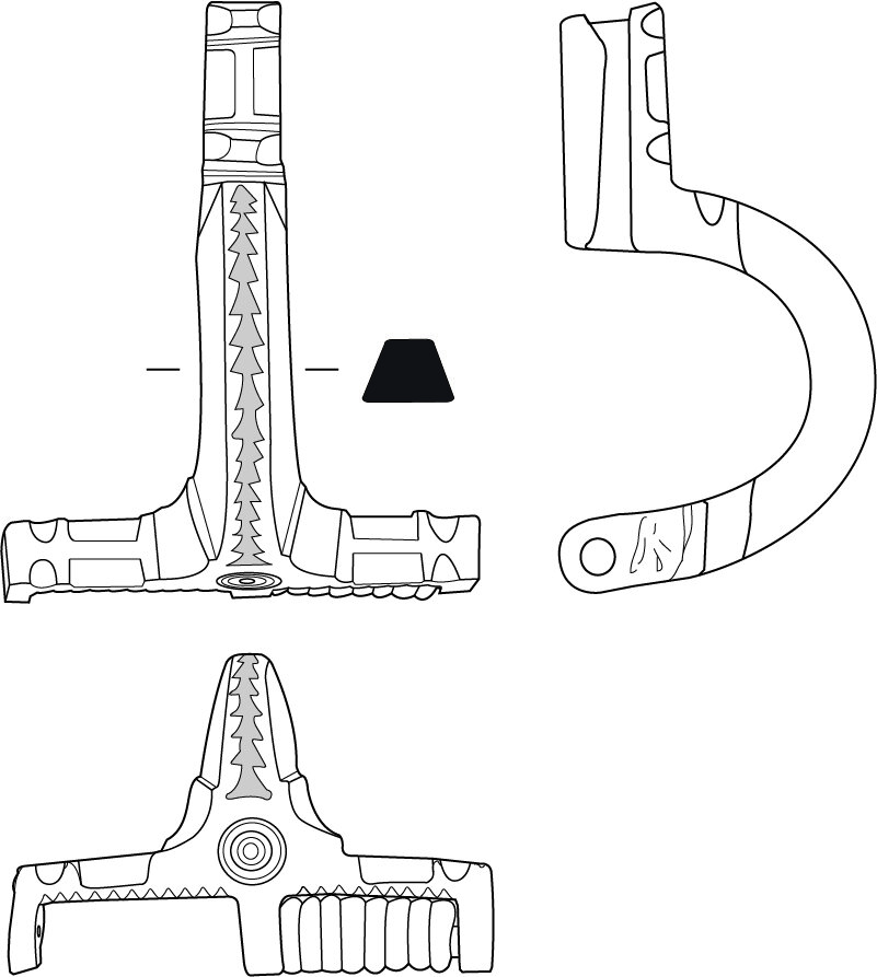 Steunarmfibula uit de vroege 5e eeuw na Chr. gevonden bij Wijk bij Duurstede.