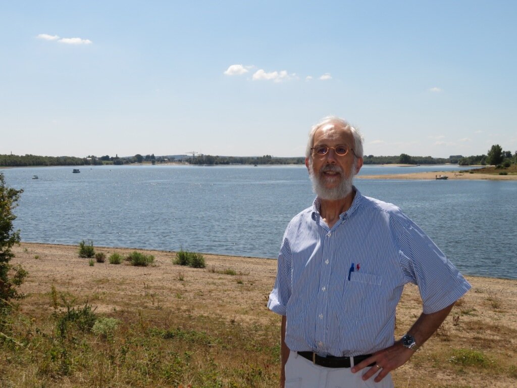 Jan Verhagen bij de Bijland waar fort Carvium lag