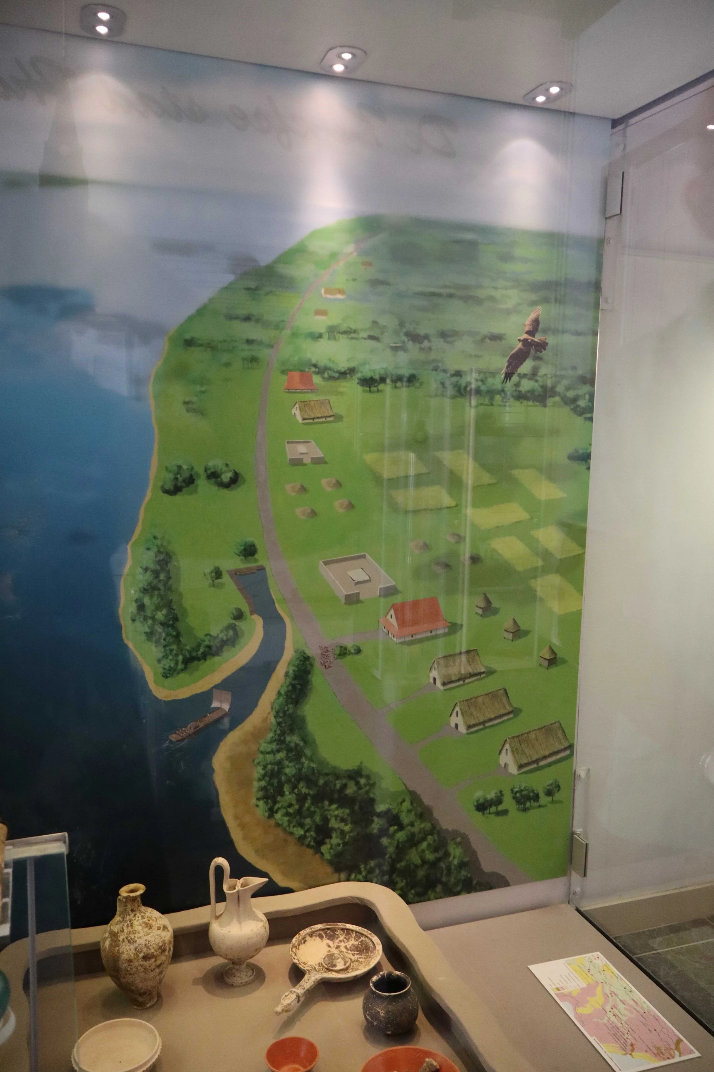 Visualisatie nederzetting en grafveld