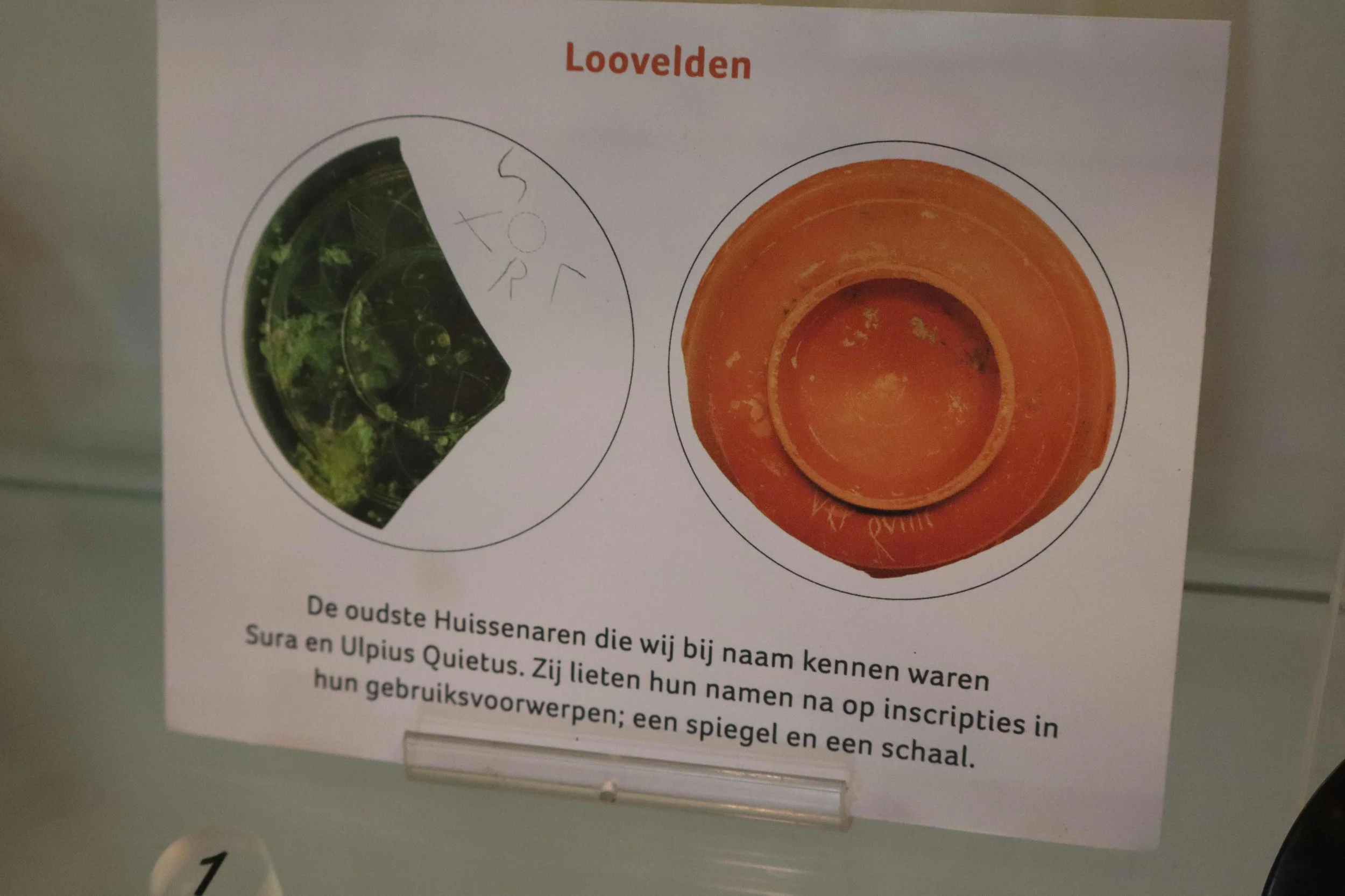 Twee vondsten met namen