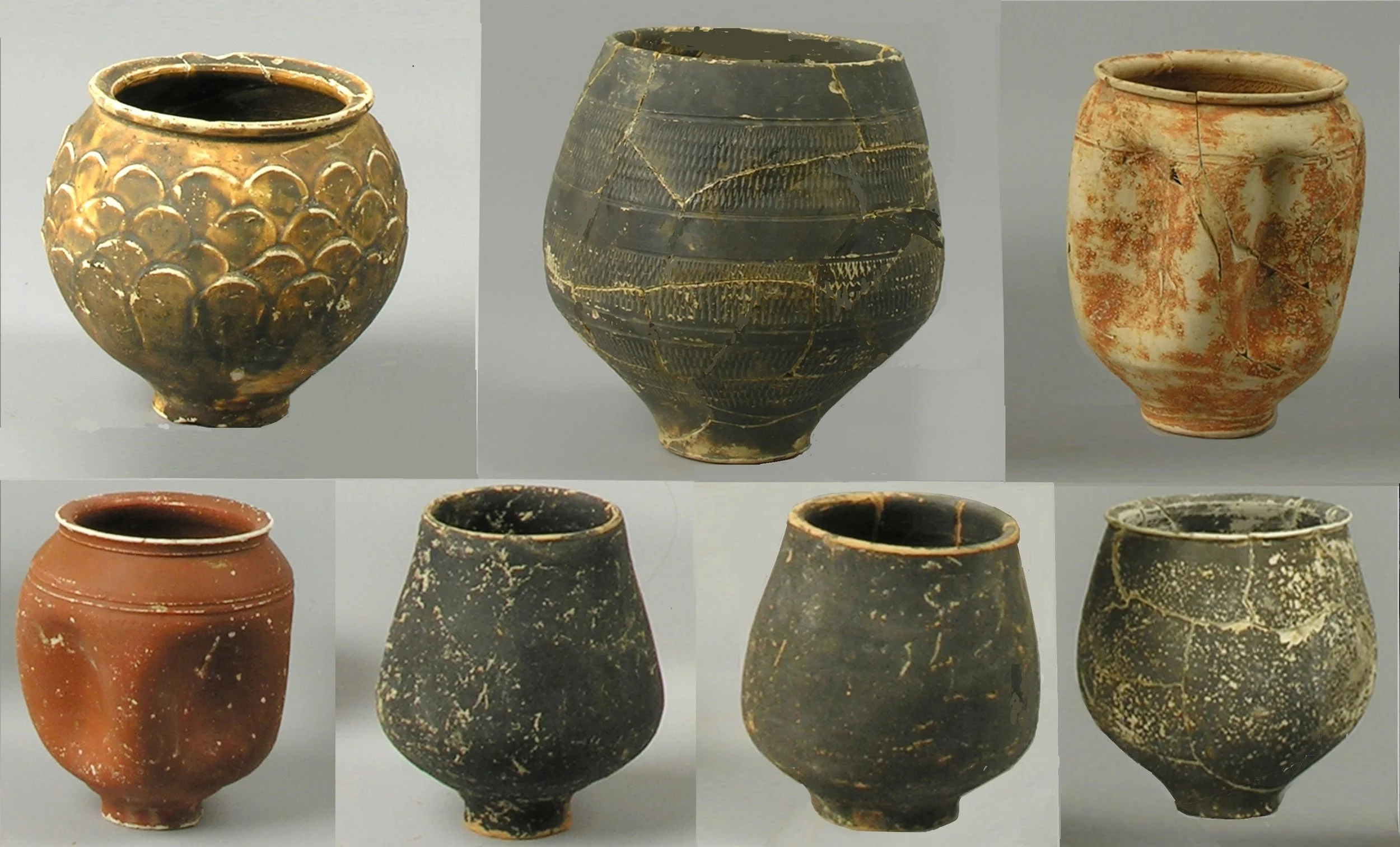 Drinkbekers uit graven
