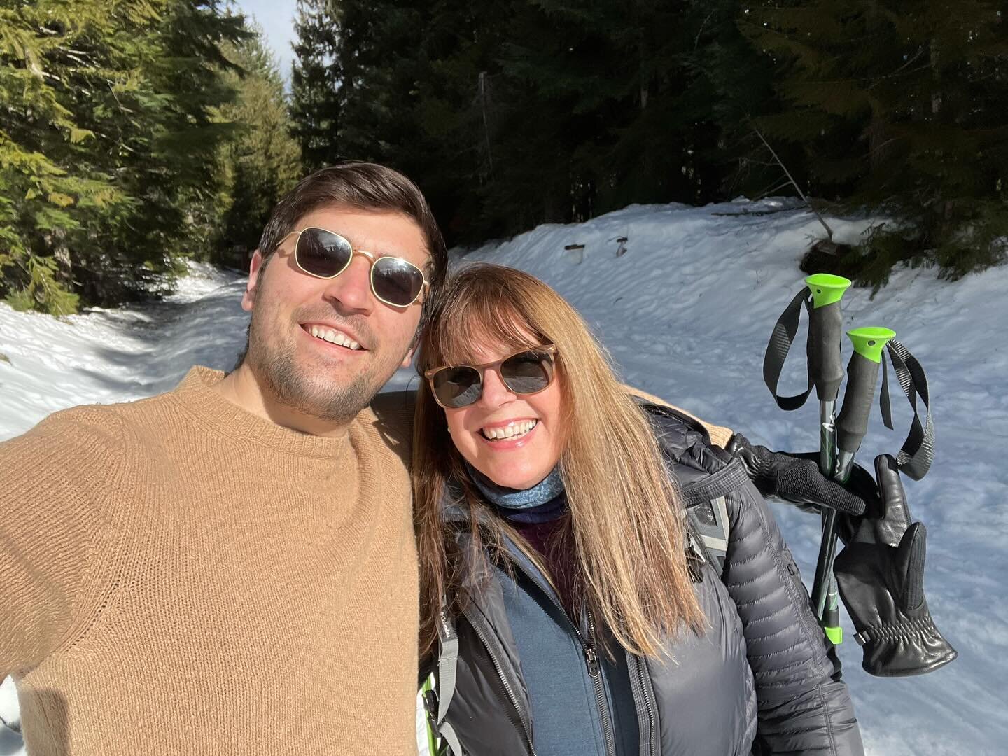 Loved having Sean home last week! ❤️ And felt so lucky we could go snowshoeing together, we definitely missed Christopher. Hopefully we&rsquo;ll all get together this summer or fall. Felt so good to be outside &amp; always love seeing Mt. Hood, she&r