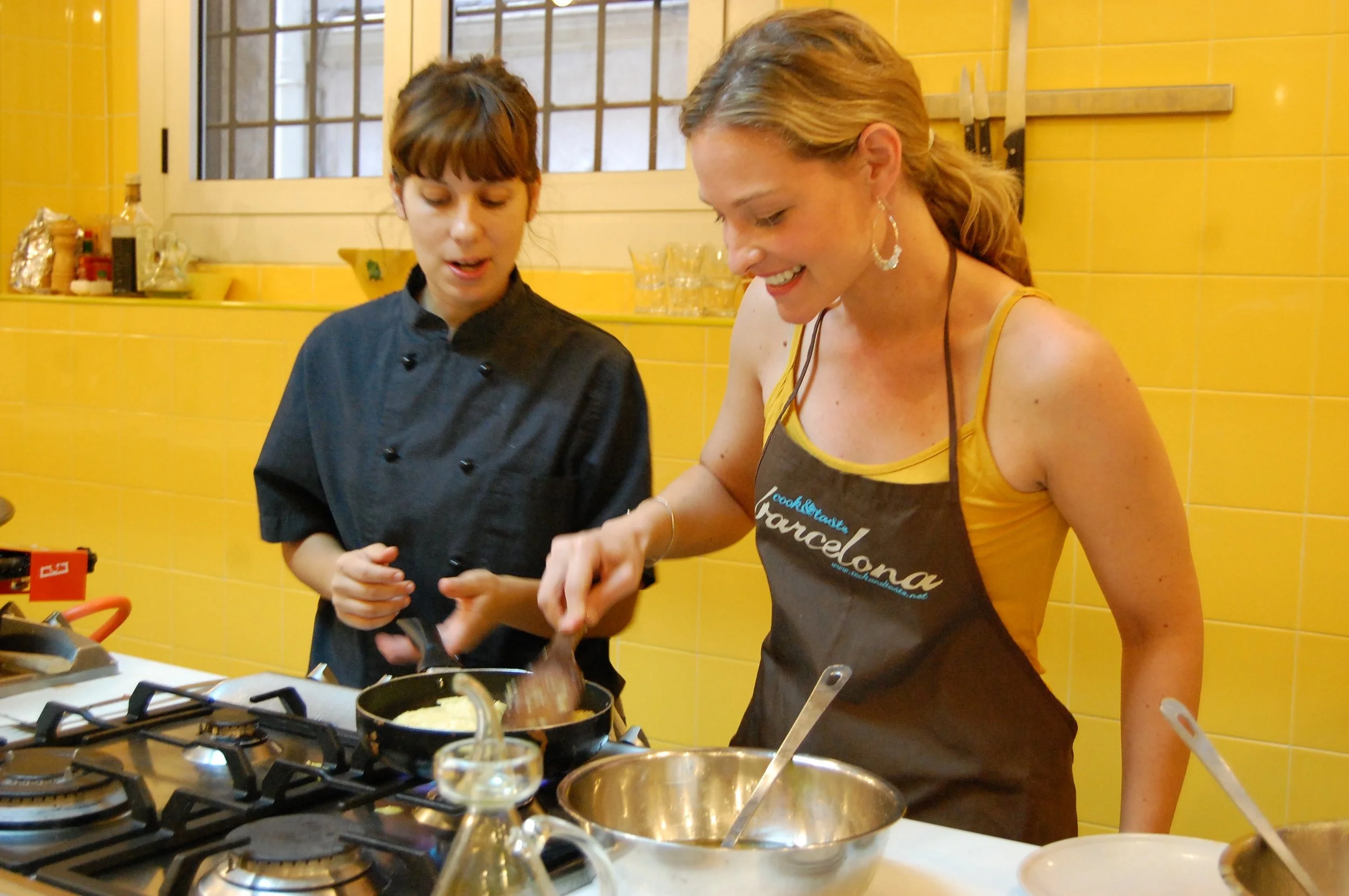 And here’s one last shot of my teeth, stirring eggs. They really had a great first trip to Europe.