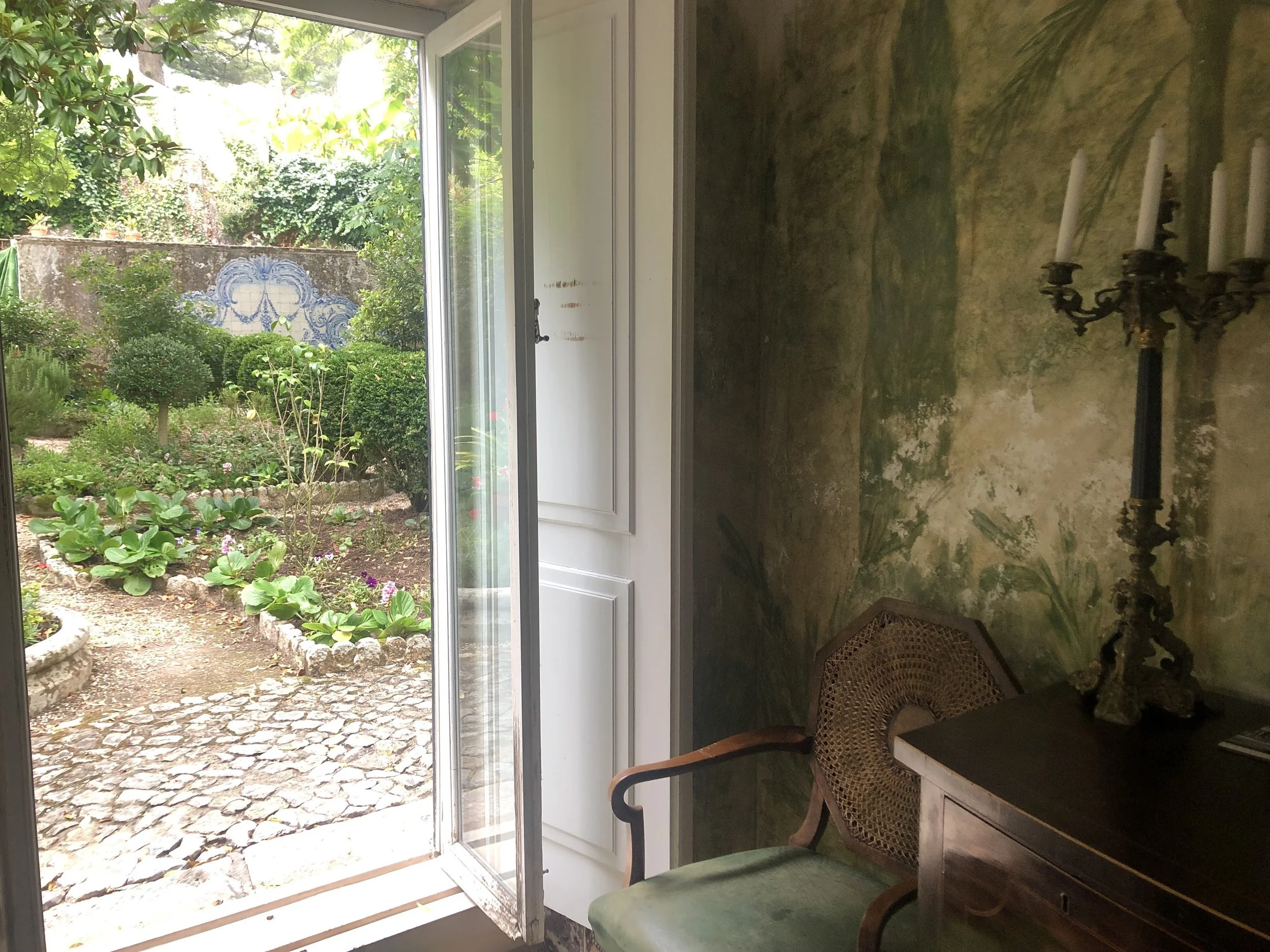 My favorite part of Sintra was the dry toast and hot tea I enjoyed in this beautiful dining room the morning after my heaving spell.