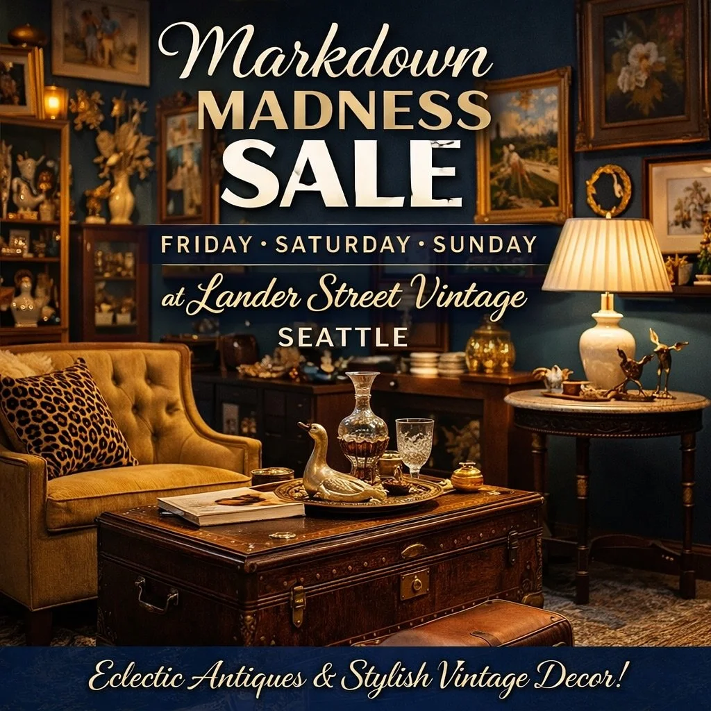 I LOVE 💕 this sale!!! Honestly better pricing than more thrift stores and already curated for your vintage home decor needs. It is a Not To Miss sale!!!