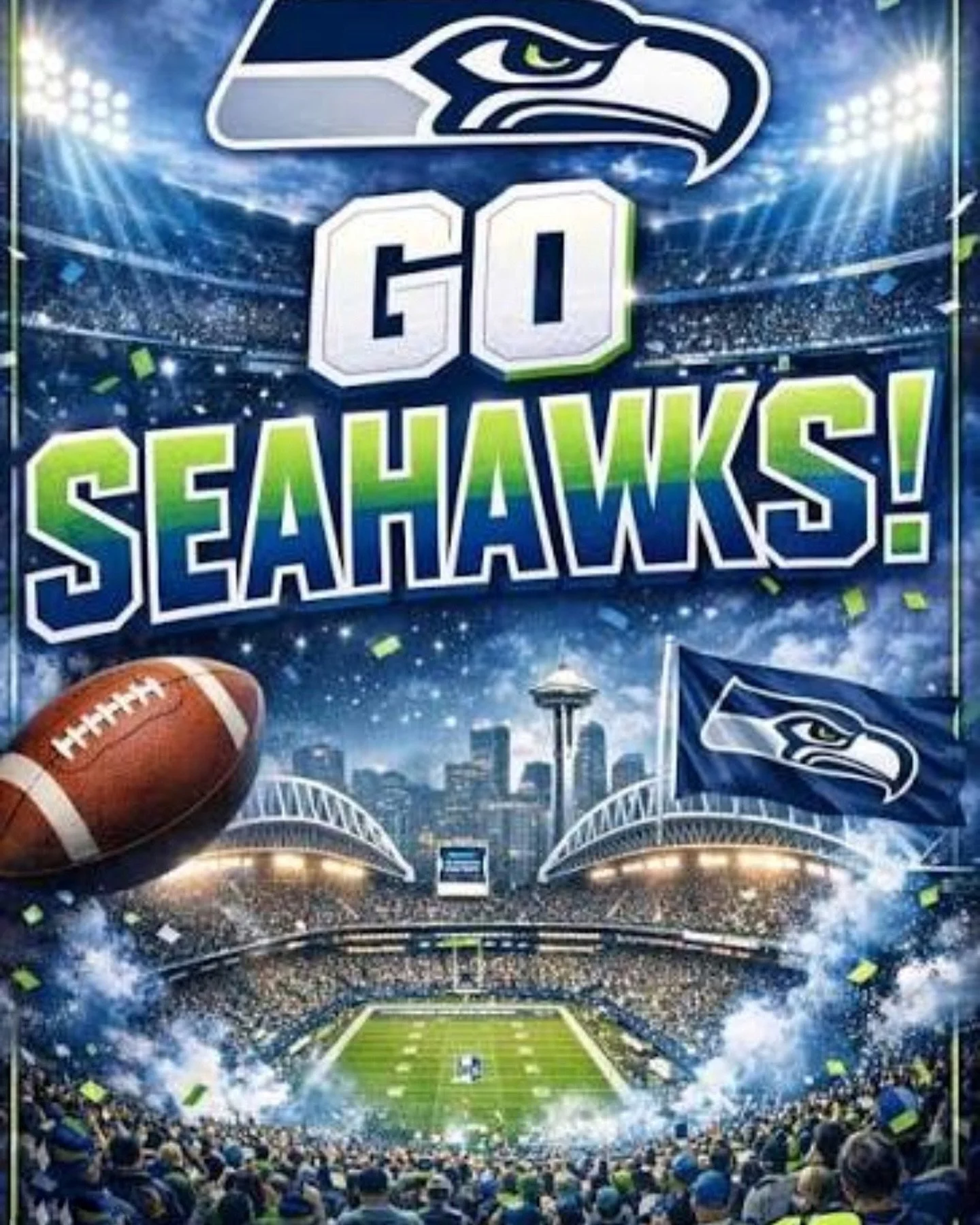Excited for our home team. You may not know this about Washington state but the folks here are die hard sports fans. I mean they go HARD! So expect this state to lose their ever loving minds when the Hawks win. 🏆
