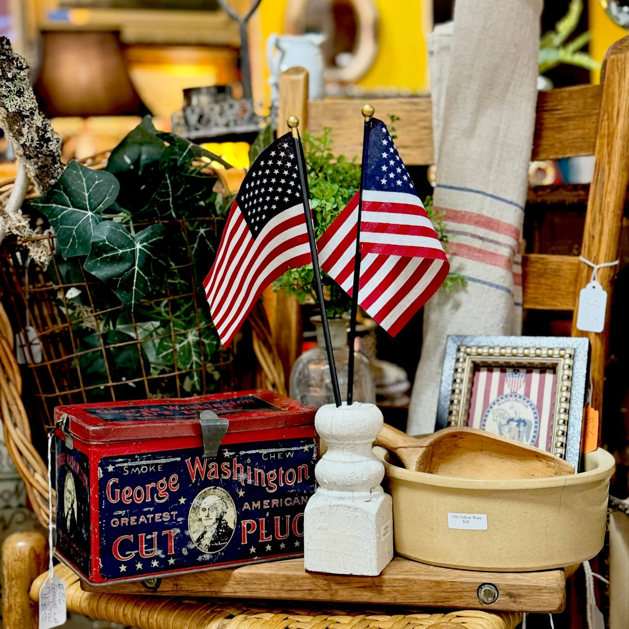 A patriotic moment in my booth just happened. Along with a pile of new finds I thought this was the perfect time to start to celebrate our countries 250th anniversary. I&rsquo;m not going to get deep but I can acknowledge the divide our country is in