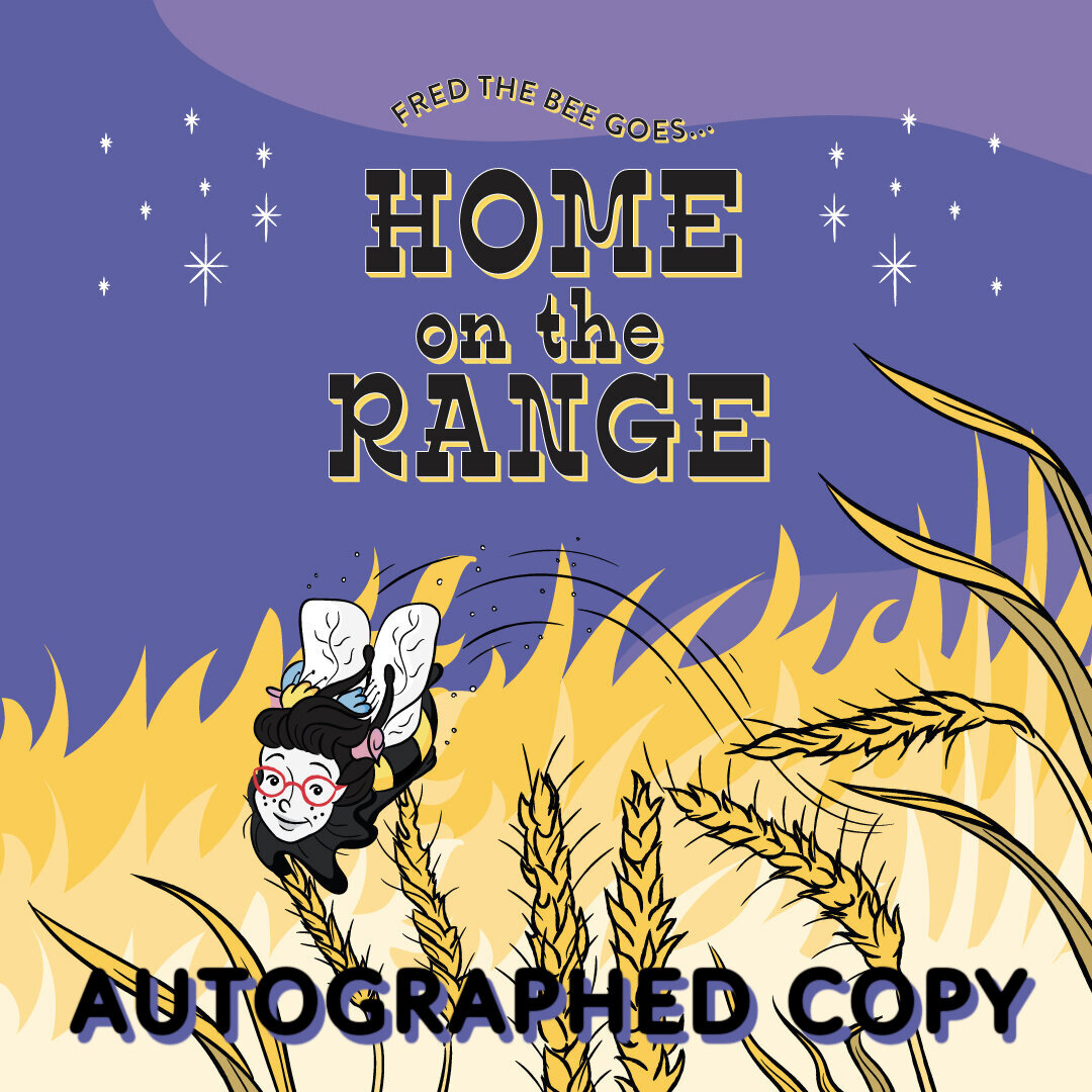 on　Range-　the　the　Home　Fred　Book　—　Hardcover　Autographed　Bee