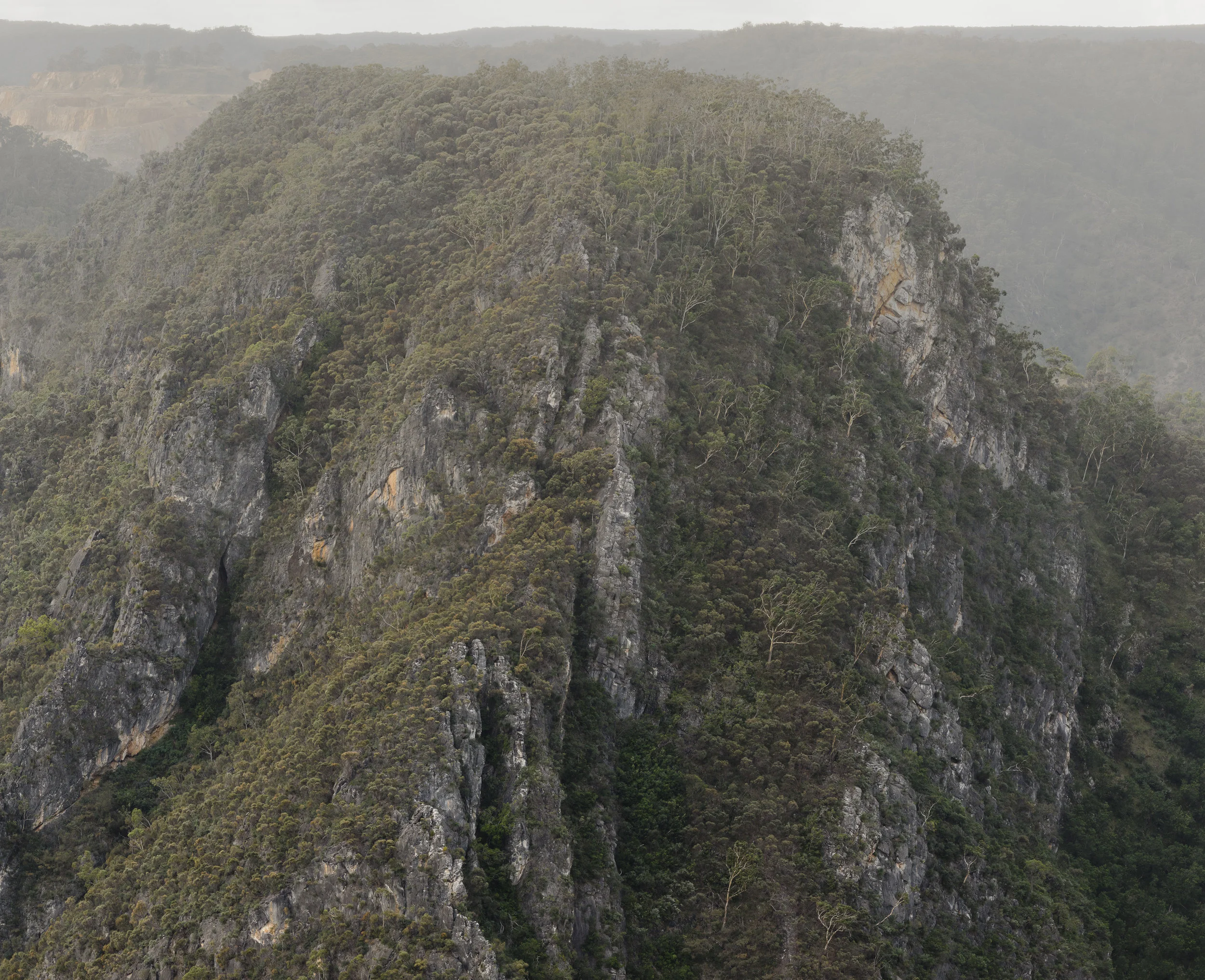 Rowan Conroy, The Lookdown, Bungonia (after Fan K'uan) , diptych, 2013. Pigment print on cotton rag.