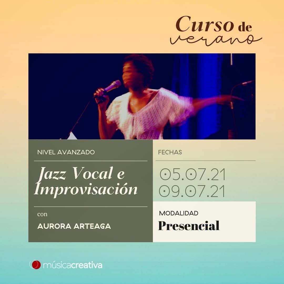 Este verano vuelven los cursos intensivos de jazz vocal en la Creativa. &iexcl;5 a&ntilde;os ya! Como novedad, abrimos el curso avanzado, para cantantes con algo de experiencia que quieran profundizar en la improvisaci&oacute;n y el jazz vocal. A&uac