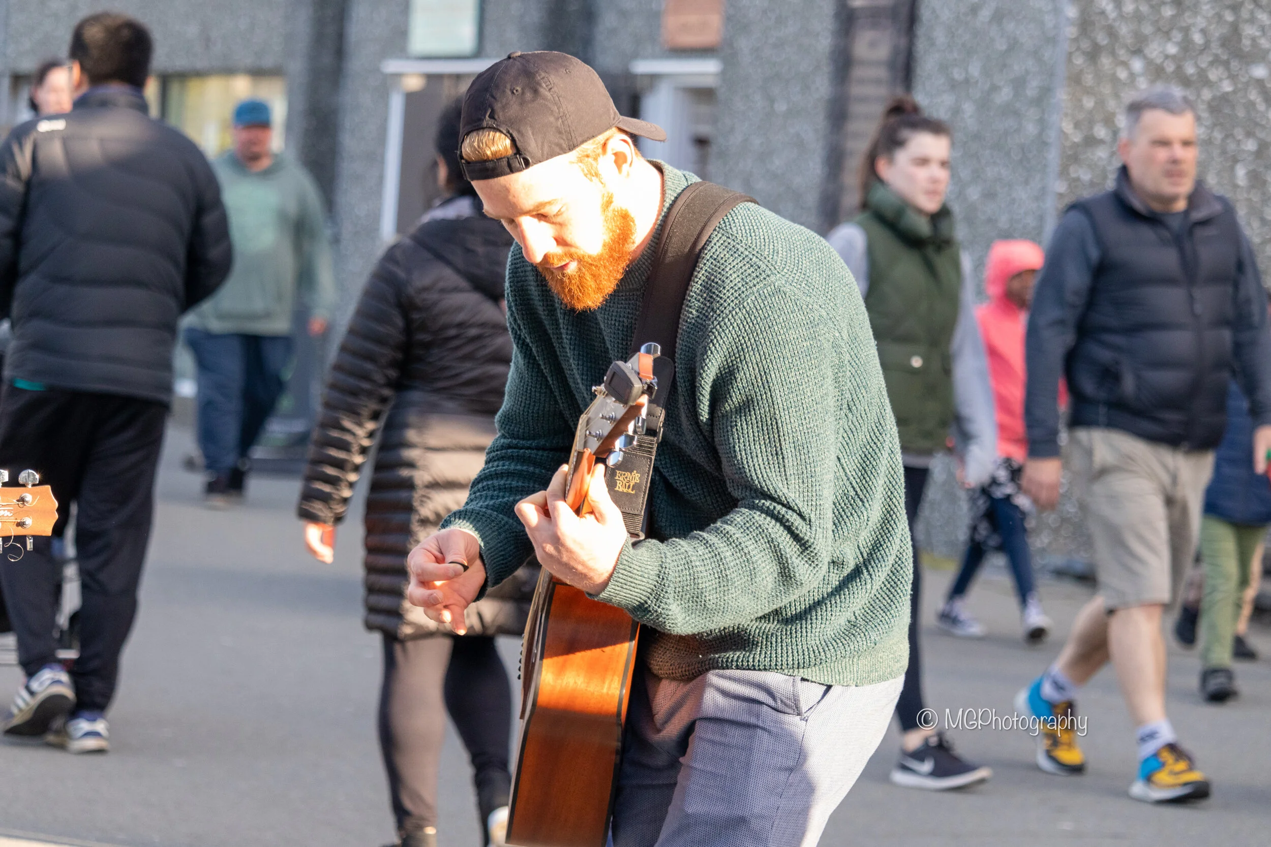 A guitar flash mob on the Wellington Waterfront