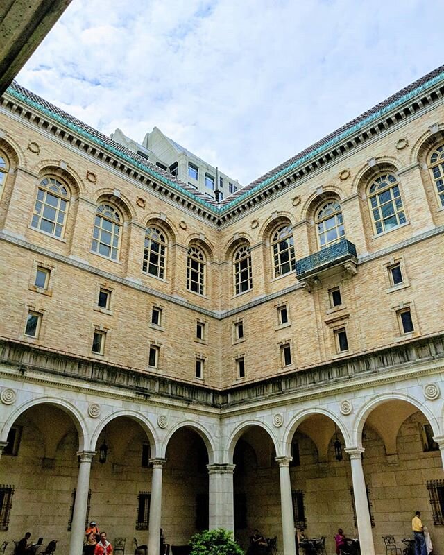 The beautiful interior courtyard of the Boston Public library. 
Over 150 years of rich history, and stunning architecture. Truly a humbling space to behold!
#bostonpubliclibrary #librarydesign #architecture_lovers #beautifulboston #historicarchitectu