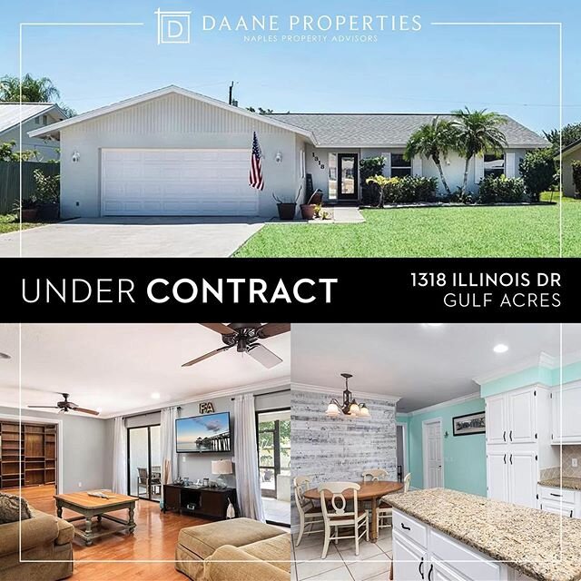 📍REDUCED &amp; NOW PENDING | 1318 Illinois Drive | Gulf Acres | $399,000

New roof and exterior paint just completed! Located in Naples Corridor between US41 and Goodlette Frank Road sits this 3 bedroom plus den, 2 bathroom single-family home comple