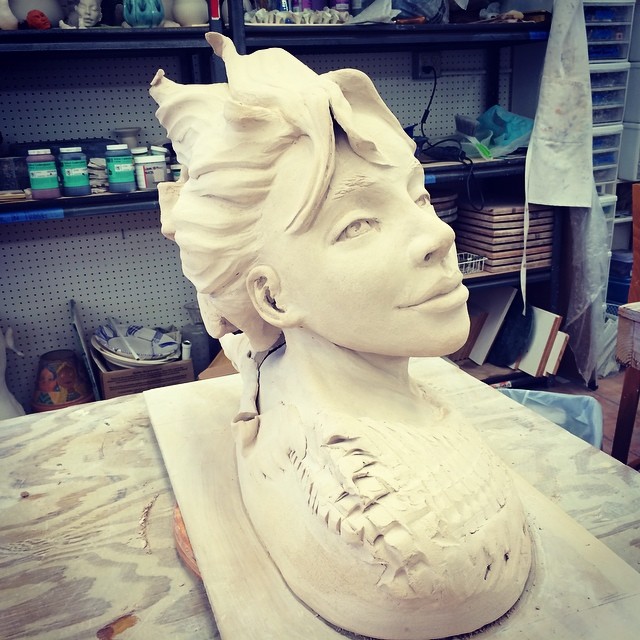 #figurativesculpture #sculpture #head #anguillan Third head of 4