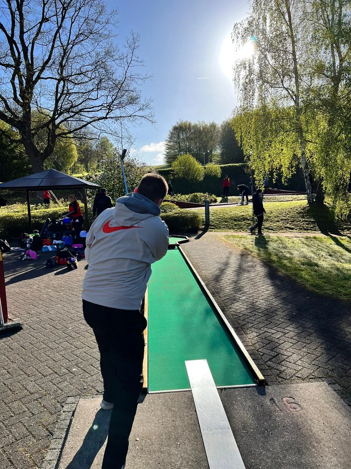 Takeshis Castle im Morgenrot